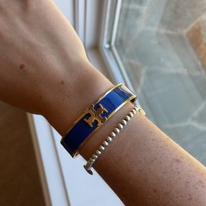 Tory Burch Kira Enamel Bracelet Royal Blue